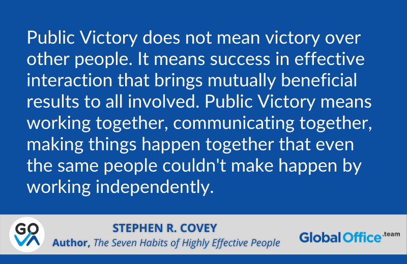Quote about the Public Victory from Stephen R. Covey