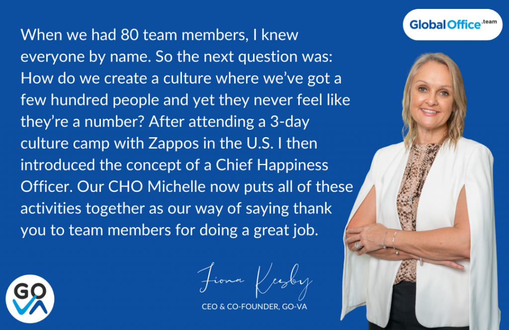 Quote from Go-VA CEO Fiona Kesby