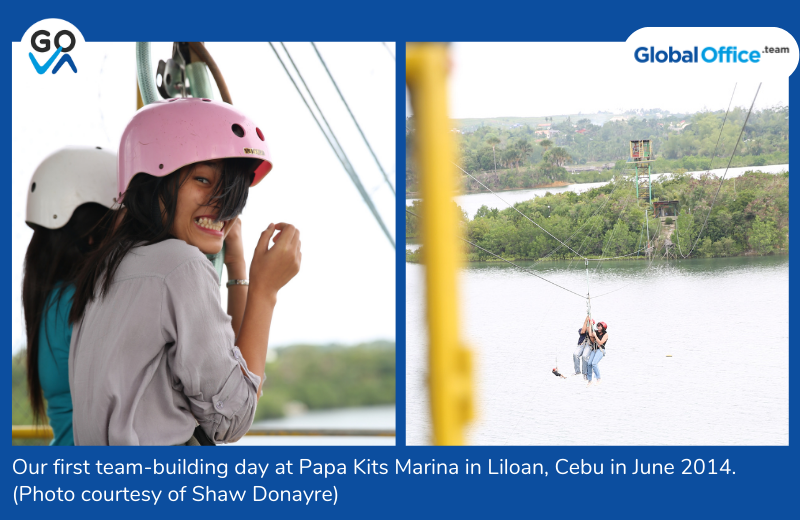 Image of the zipline in Papa Kits Cebu
