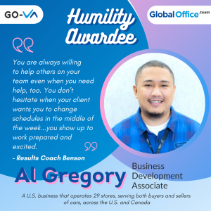GO-VA Awardee Al Gregory Rejuso